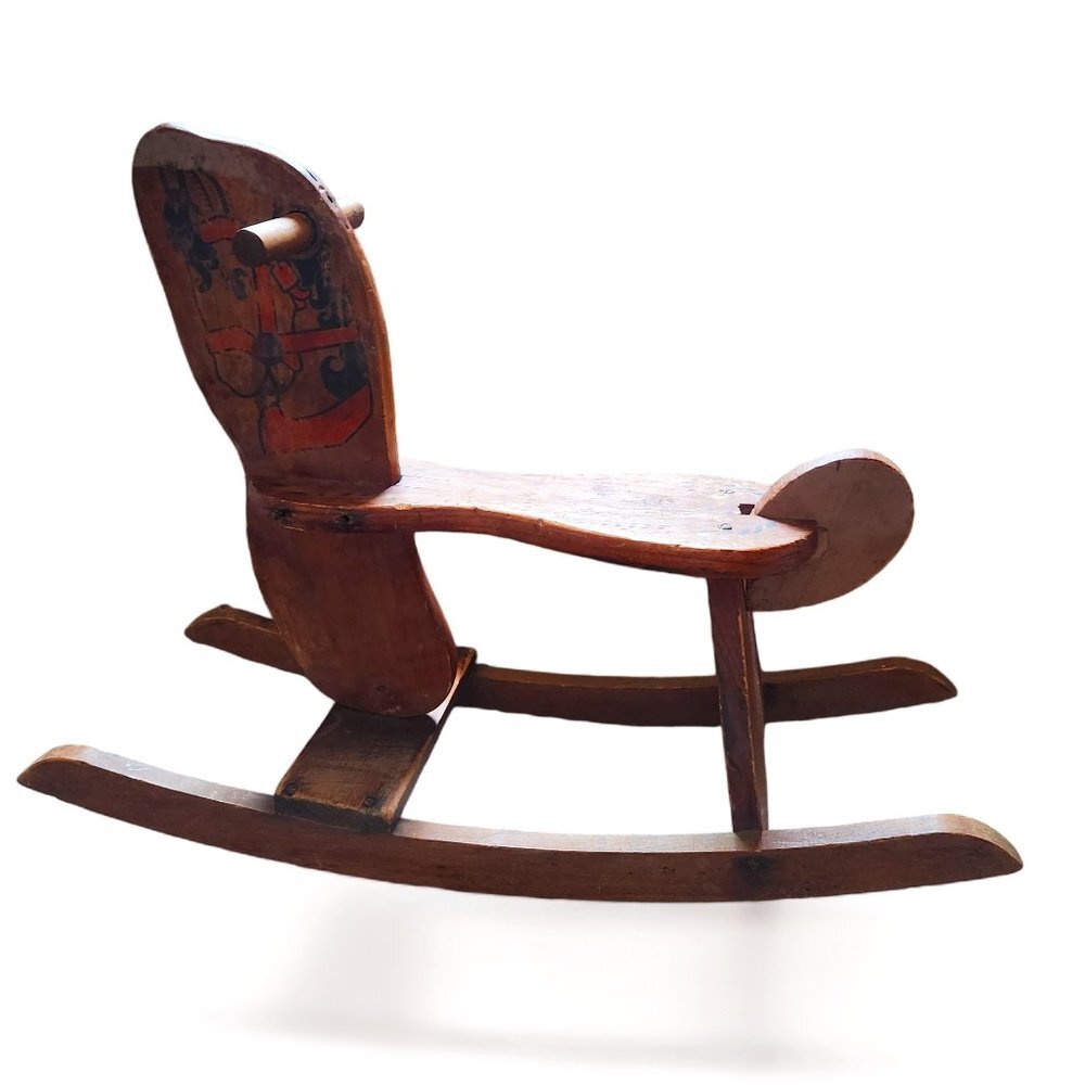 Vintage Toys Wood‎ Rocking Horse Kid's Ride On